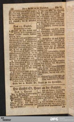 Die Epistel St. Pauli an die Galater.