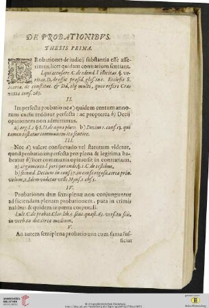 De Probationibus. Thesis I-XLVII