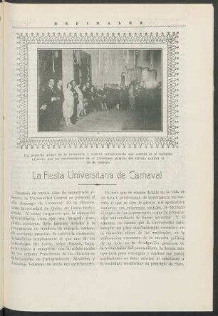 La fiesta universitaria de carnaval