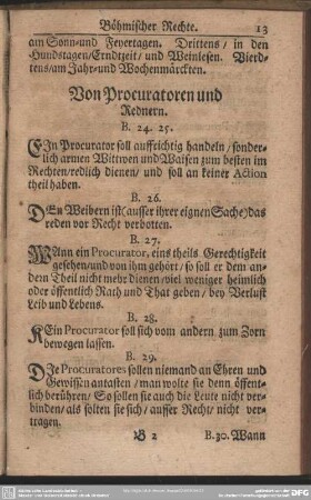 Von Procuratoren und Rednern