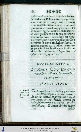 Consideratio V - VIII