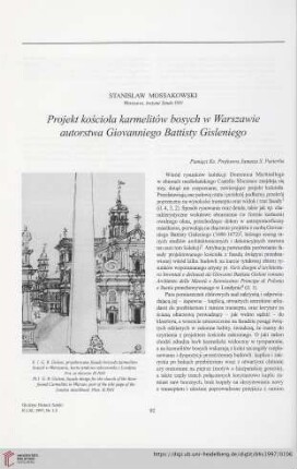 59: Projekt kościoła karmelitów bosych w Warszawie autorstwa Giovanniego Battisty Gisleniego