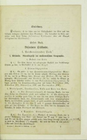 I. Vorbereitender Teil