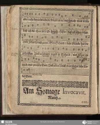 Am Sontage Invocavit, Matth. 4