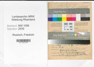 Entnazifizierung Friedrich Ruwisch , geb. 17.11.1900 (Landwirt)