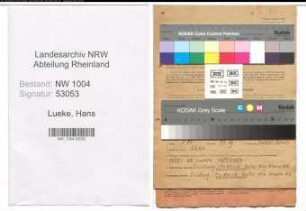 Entnazifizierung Hans Lueke , geb. 04.06.1920 (Gaststaettenkaufmann)