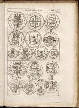 Tab: VII. Spanische Silbermünzen