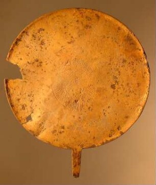 Etruskischer Spiegel: Silensmaske
