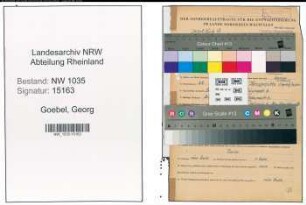 Entnazifizierung Georg Goebel , geb. 22.01.1897 (Steiger)