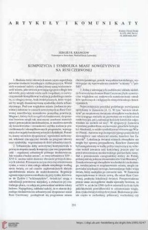 57: Kompozycja i symbolika miast nowożytnych na Rusi Czerwonej