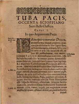 Tuba pacis occenta Scioppiano belli sacri classico