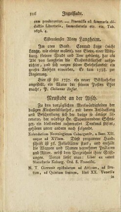 Cistercienser Abtey Langheim.