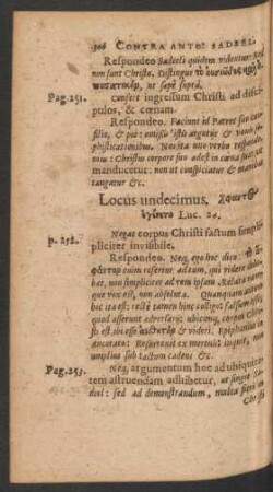 Locus undecimus.