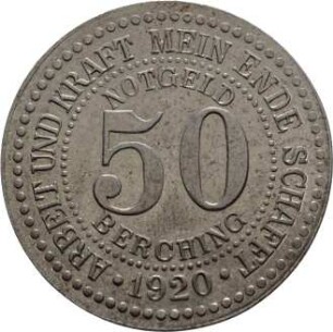 Münze / Notgeld, 50 Pfennig, 1920