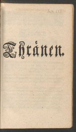 Thränen.