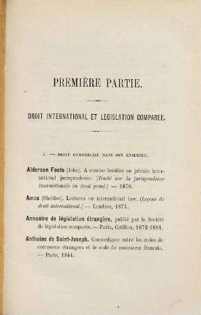 Sources bibliographiques recueillies en vue du Congrès international de droit commercial d'Anvers