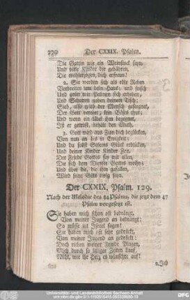 Der CXXIX. Pslam. 129.