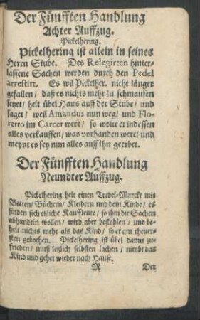 Neundter Auffzug.