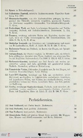 Perlstickereien (Nr. 557-575)