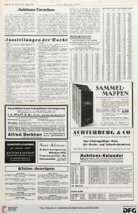 Nr. 33/34 (25. Aug. 1935), S. 5: Preisberichte