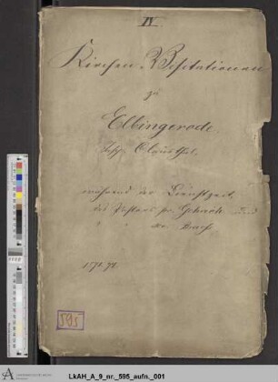 Elbingerode (Clausthal): Visitationsakten