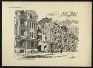 Tafel 27: Wohnhäuser in München, Friedrichstrasse