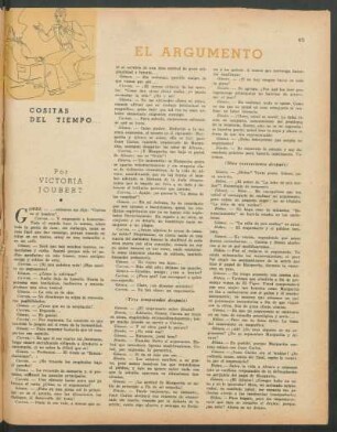 Cositas del tiempo... : El argumento