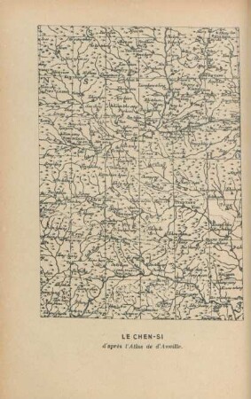 Le Chen-Si d'après l'Artlas de d'Anville
