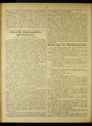 Katholische Schulorganisation und Volksverein