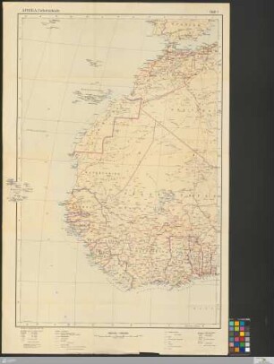 Blatt 1: [Verkehrskarte von Afrika] Band Blatt 1