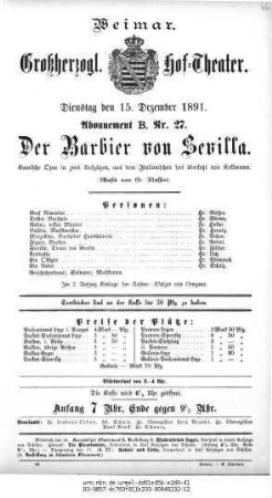 Der Barbier von Sevilla