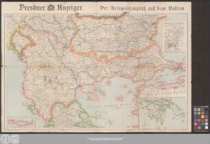 Der Kriegsschauplatz auf dem Balkan