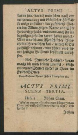Actus Primi. Scena Tertia.