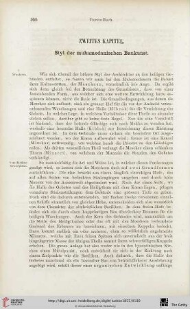 Zweites Kapitel: Styl der muhamedanischen Baukunst