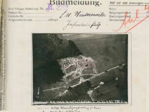 Foto des Sturm-Übungsplatzes der 4. Kompanie südwestlich von Wintersweiler (Luftbild)