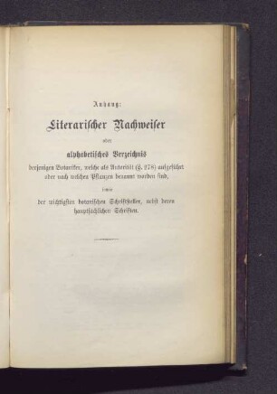 Literarischer Nachweiser