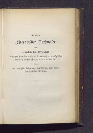 Literarischer Nachweiser