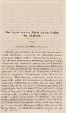 577-617 Das Dogma von der Kirche als der Mutter der Gläubigen