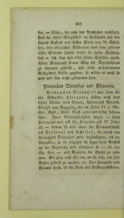 Ptolemaeus Dionysios und Kleopatra