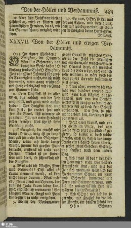 XXXVII. Von der Höllen und ewigen Verdammniß
