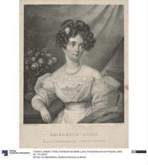 Porträt der Elisabeth Luise, Kronprinzessin von Preußen
