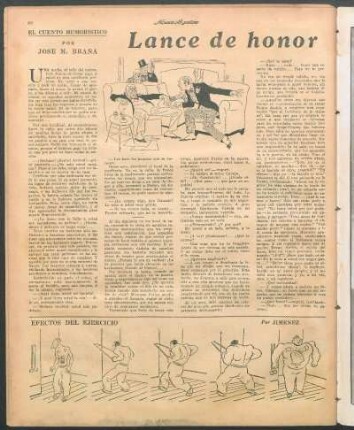 Lance de honor : El cuento humorístico