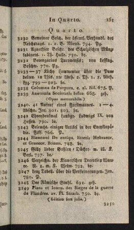 151-157, Quarto