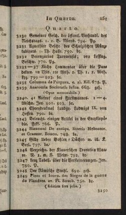 151-157, Quarto