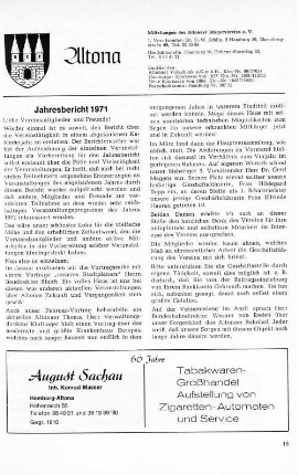 Jahresbericht 1971