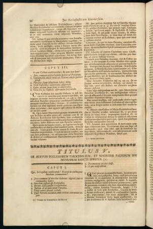30-37, Titulus V. De Aedituis Ecclesiarum Parochialium, Et Magistris Pauperum...