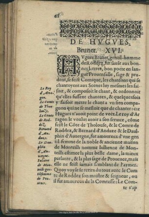 De Hugues Bruner, XVI
