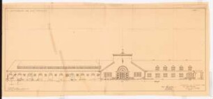 Hauptfriedhof, Dortmund: Ansicht westliche Leichenhalle 1:100