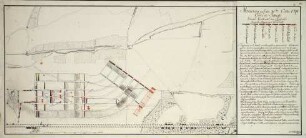 WHK 40 Hessische Revüen und Manöver: Plan des Manövers bei Kassel, 10. Oktober 1791