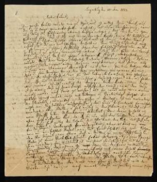 Brief 1: 20. Juni 1823